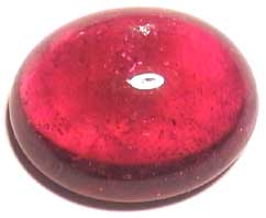 cabochon cut-rubulite gem stone