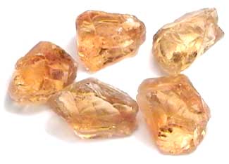 raw or rough Citrine gemstones
